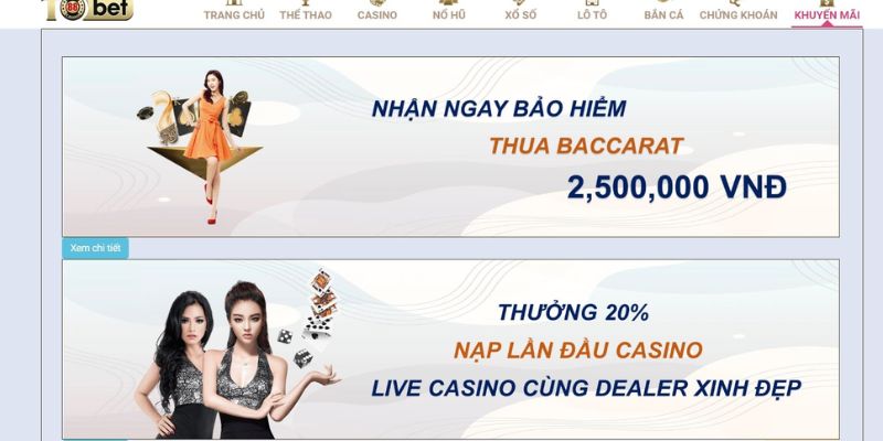 Giới thiệu bảo hiểm thua cược live casino tại Tobet88