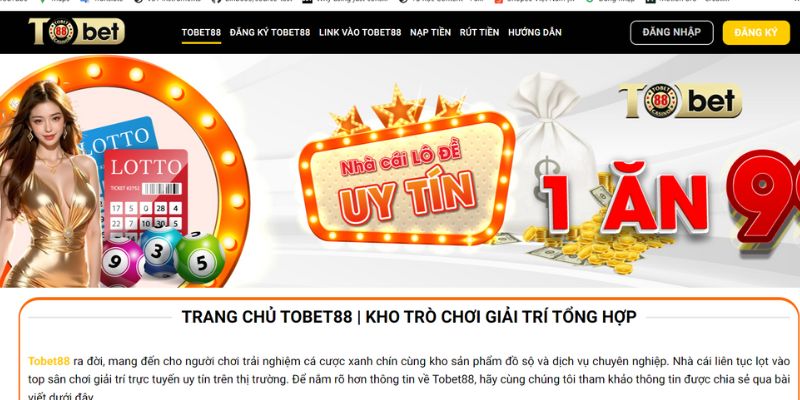 Sự uy tín hàng đấu của Tobet88