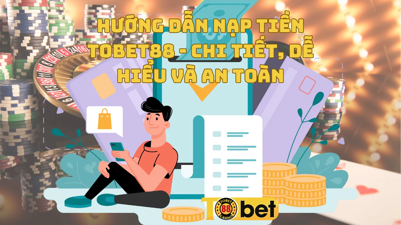 Cách thức nạp tiền vào tài khoản Tobet88