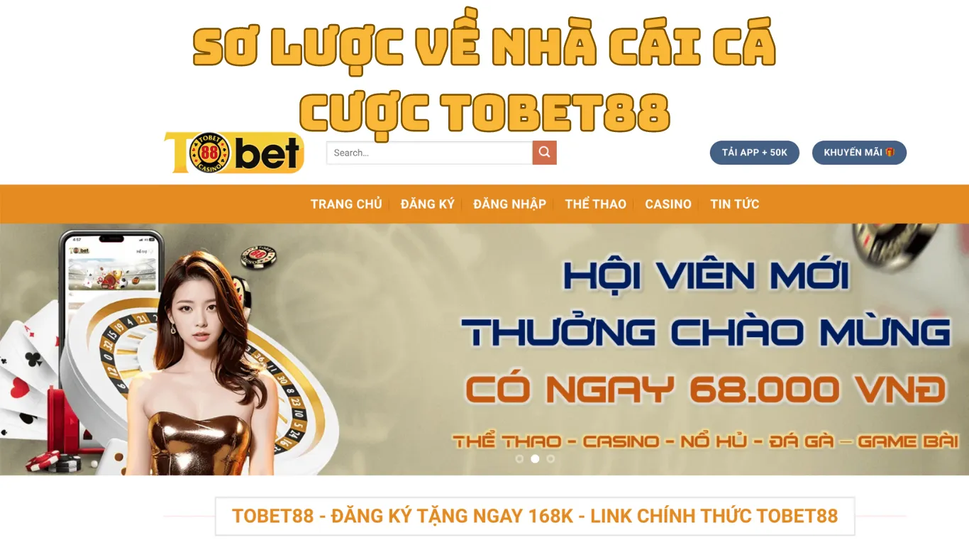 Sơ lược về nhà cái cá cược Tobet88